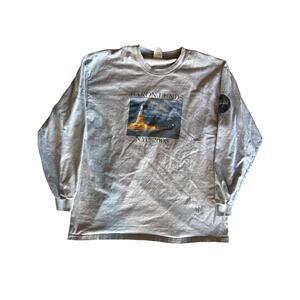 ‘08 Baron Funds New York City Statue of Liberty Heather Gray Long Sleeve XL